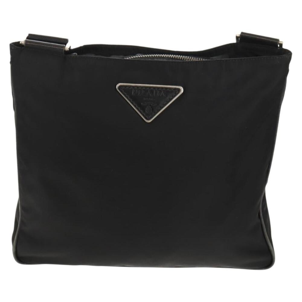 Prada Nylon Shoulder Bag Black